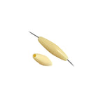 Spaghetti 19x6mm Opaque Ivory