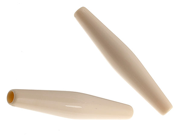 Acrylic Hairbone Pipe 2in Bone White (10pcs)
