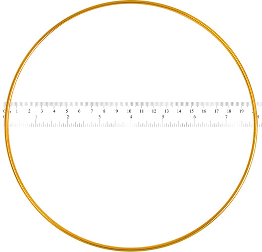 Metal Rings 8in (20.3cm) Brass 25 pcs