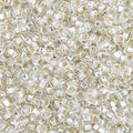 Czech Seed Bead 10/0 Silver Lined  CRYSTAL 22g Vial