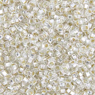Czech Seed Bead 10/0 Silver Lined  CRYSTAL 22g Vial