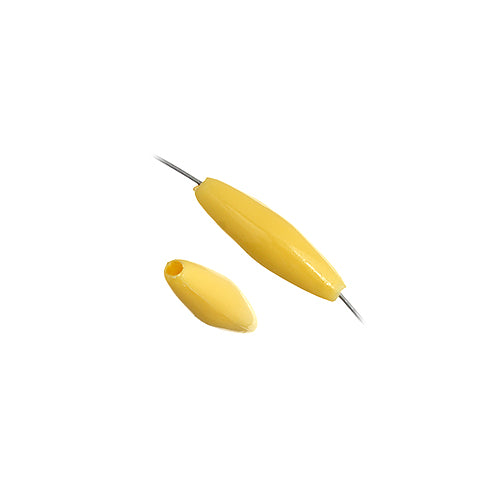 Spaghetti 19x6mm Opaque Yellow