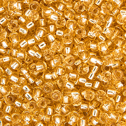 Miyuki Seed Beads 15/0 Light  Gold Silver Lined