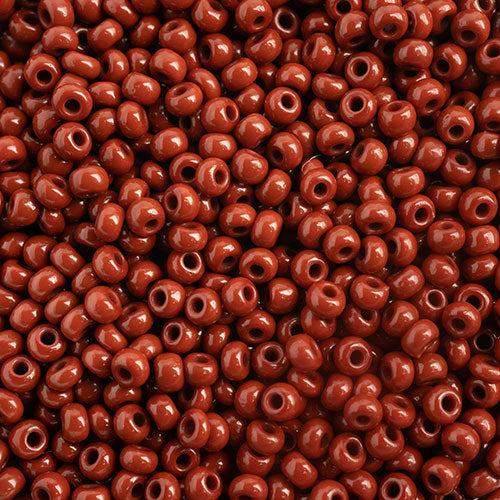 Czech Seed Bead 10/0 Opaque Light  BROWN 22g Vial