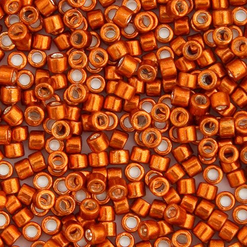 Delica Bead 11/0  Burnt Orange Opaque  Galvanized
