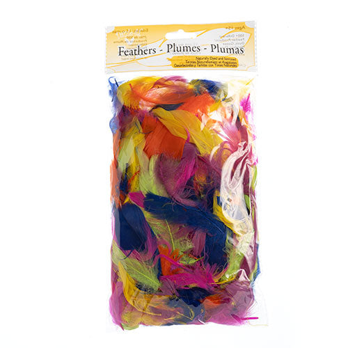 Turkey Plumes 4-6in Neon Mix