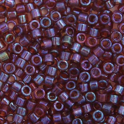 Delica Bead 11/0  Raspberry AB Gold Luster