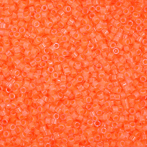 Delica Bead 11/0  LT Orange Luminous Neon Color