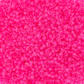 Czech Seed Beads 11/0 Crystal Color Lined Neon Pink