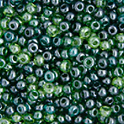 Czech Seed Bead 6/0 22g Vial SEAGREEN Luster   MIX