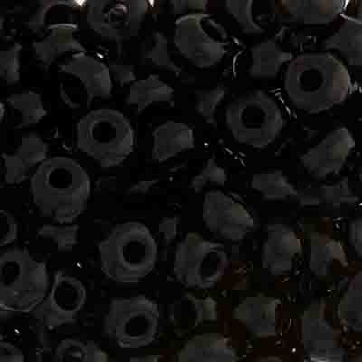Czech Seed Bead 2/0 22g Vial Opaque BLACK