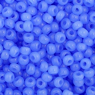 Czech Seed Bead 11/0 Vial Opaque Oily Blue