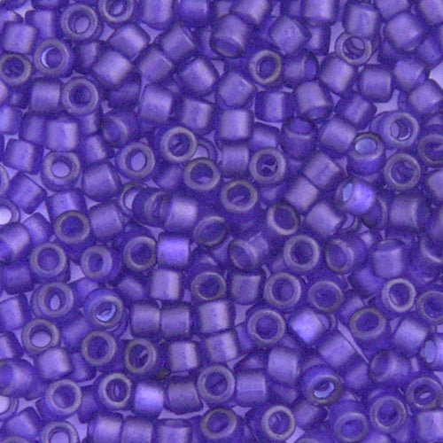 Delica Bead 11/0  Cobalt Blue TR. Matte-