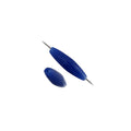 Spaghetti 19x6mm Opaque Blue