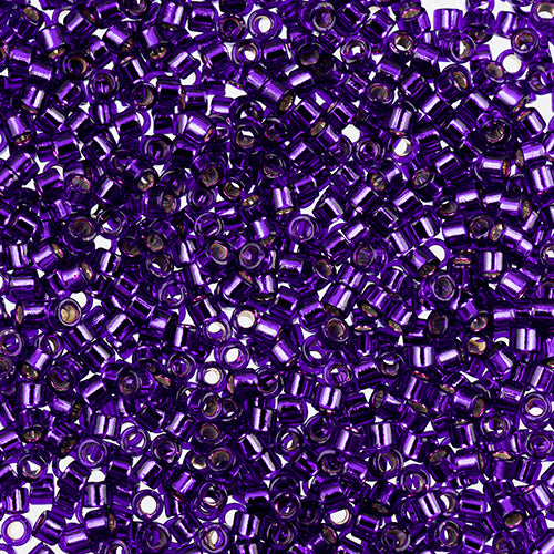 Delica Bead 11/0  Dark Violet Silver Lined