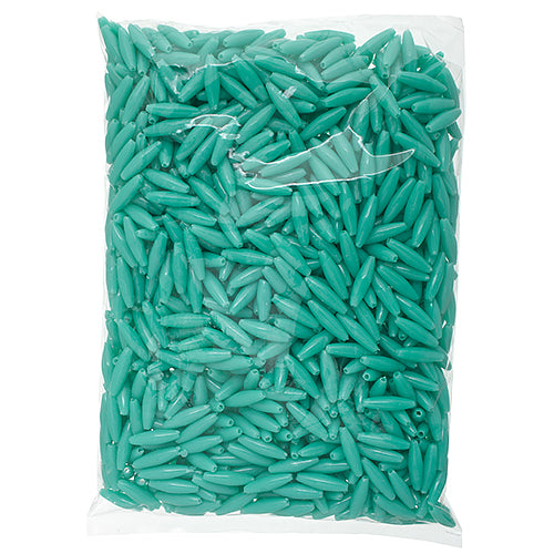 Spaghetti 19x6mm Opaque Light Turquoise