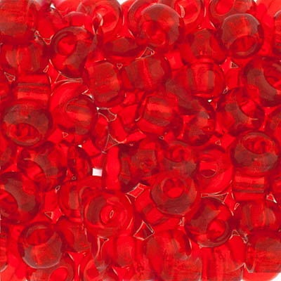 Czech Seed Bead 2/0 22g Vial Transparent Light RED