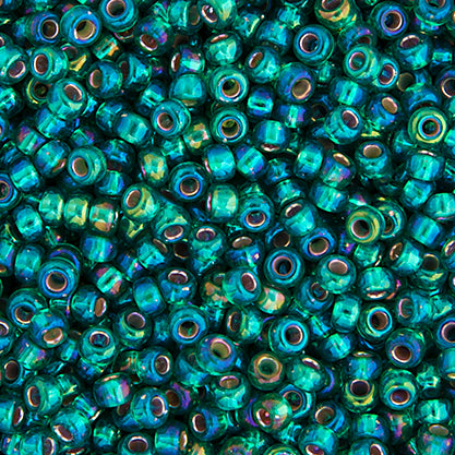 Miyuki Seed Beads 11/0 Emerald Silver Lined AB