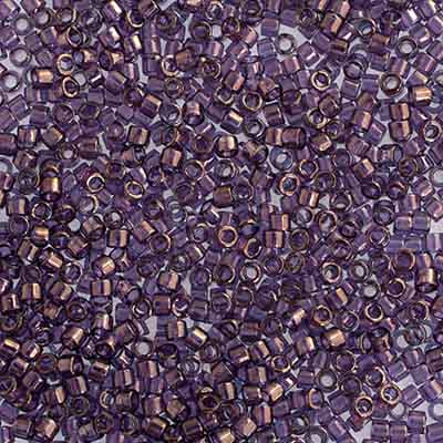 Delica Bead 11/0  Lavender Blue Gold Luster