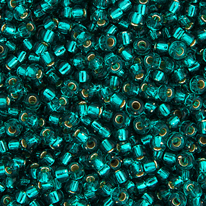 Miyuki Seed Beads 11/0 Teal Caribbean Silver Lined
