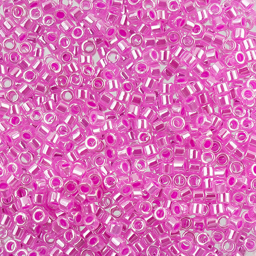 Delica Bead 11/0  Crystal Fuchsia Ceylon Lined