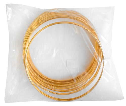 Metal Rings 8in (20.3cm) Brass 25 pcs