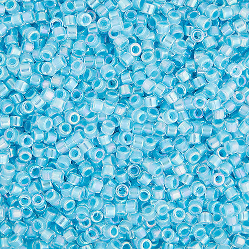 Delica Bead 11/0  Sky Blue AB Lined