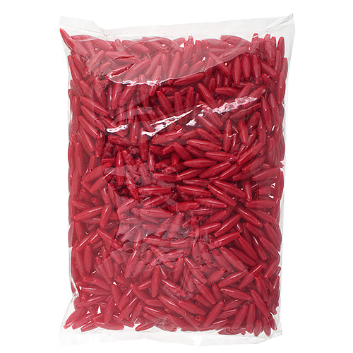 Spaghetti 19x6mm Opaque Red