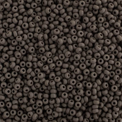 Czech Seed Bead 10/0 Opaque GREY 22g Vial