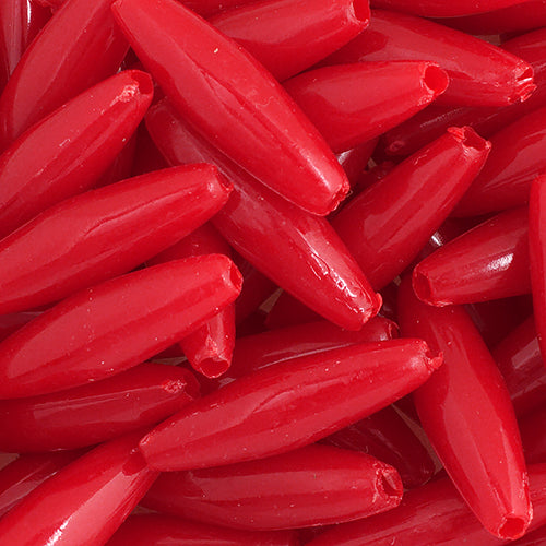 Spaghetti 19x6mm Opaque Red