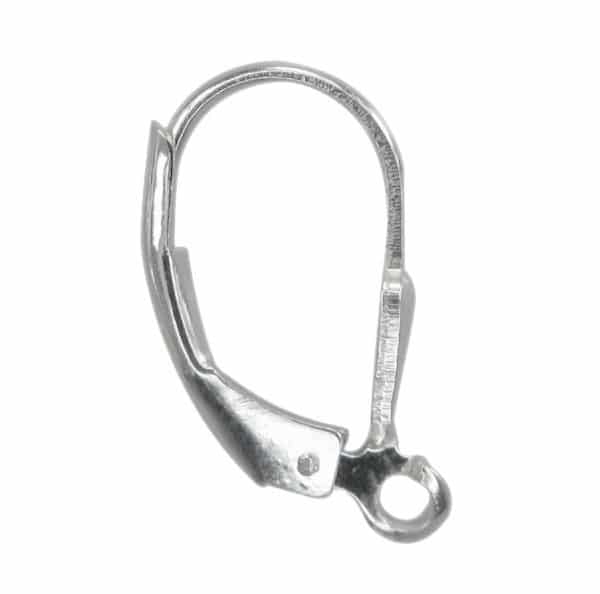 925 Sterling Silver Lever Back Earring Hook, 16x9mm / Pair