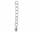 925 Sterling Silver extension with Teardrop, 1 inch
