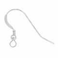 925 Sterling Silver Fish Hook with ball and spring / Pair