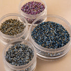 Cylin Bead 11/0 25g Bag Gilded Halo Gunmetal