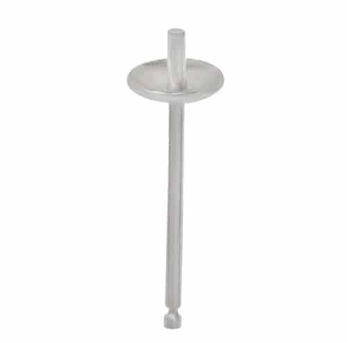 925 Sterling Silver Post With Cup, 4mm / Pair