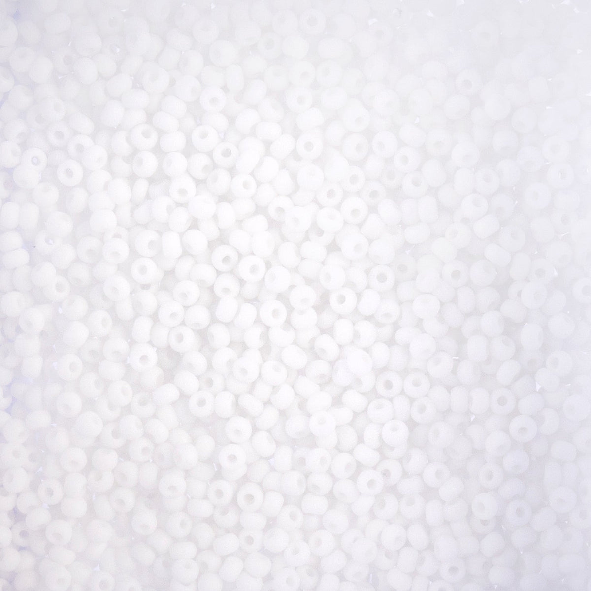 Czech Seed Beads 11/0 Opaque White Matte
