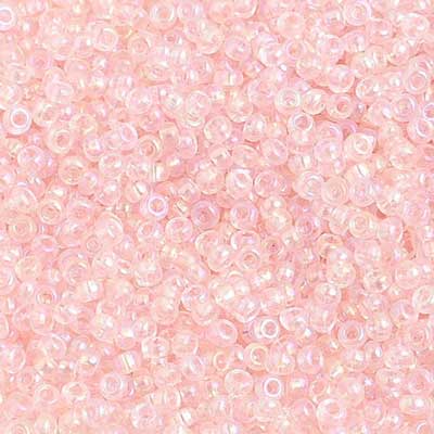 Czech Seed Beads 10/0 Transparent Light Pink 250g Bag