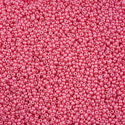 Czech Seed Beads 10/0 PermaLux Dyed Chalk Light Pink 22g Vial