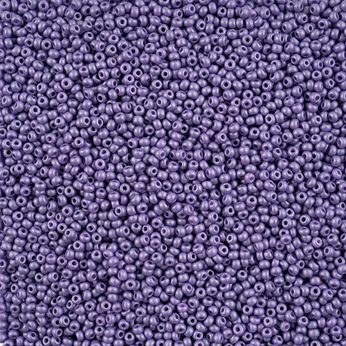 Czech Seed Beads 10/0 PermaLux Dyed Chalk Lavender 22g Vial