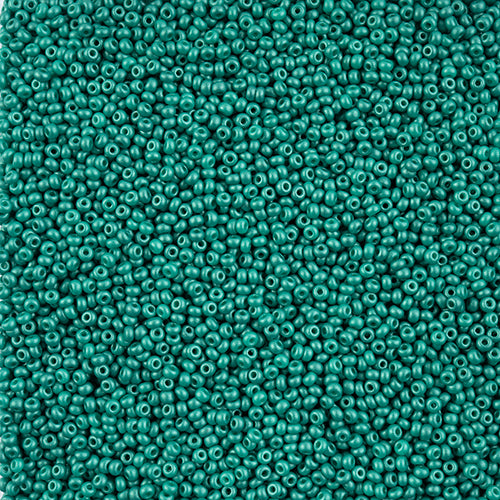 Czech Seed Beads 10/0 PermaLux Dyed Chalk Sea Green 22g Vial
