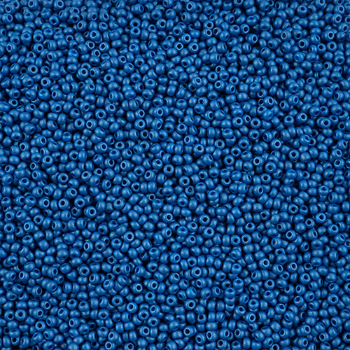 Czech Seed Beads 10/0 PermaLux Dyed Chalk Blue 22g Vial