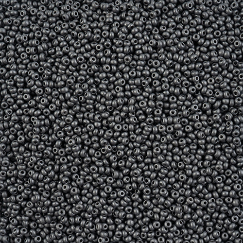 Czech Seed Beads 10/0 PermaLux Dyed Chalk Grey 22g Vial