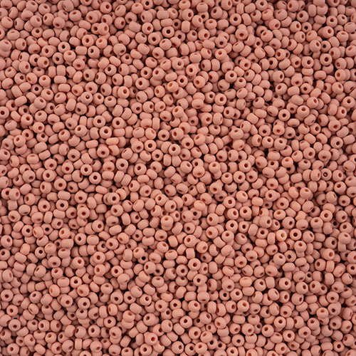 Czech Seed Beads 10/0 PermaLux Dyed Chalk Light Brown Matte 22g Vial