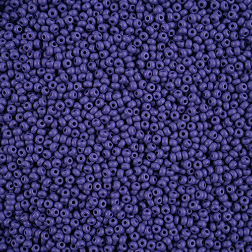 Czech Seed Beads 10/0 PermaLux Dyed Chalk Dark Violet 22g Vial