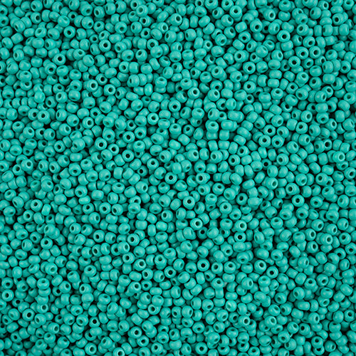 Czech Seed Beads 10/0 PermaLux Dyed Chalk Sea Green Matte 22g Vial