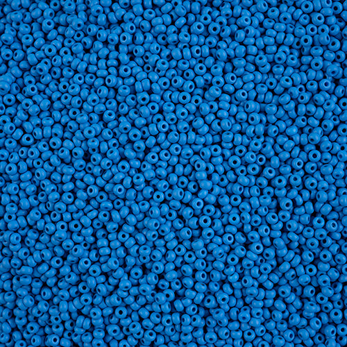 Czech Seed Beads 10/0 PermaLux Dyed Chalk Blue Matte 22g Vial