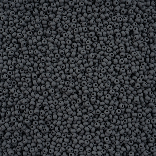 Czech Seed Beads 10/0 PermaLux Dyed Chalk Grey Matte 250g Bag
