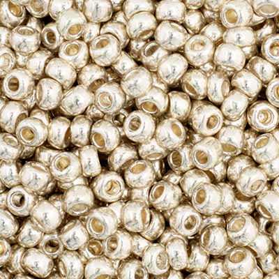 Czech Seed Bead 11/0 Vial Silver Metallic