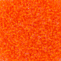 Czech Seed Beads 11/0 Crystal Color Lined Neon Orange 250g Bag
