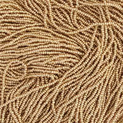 Czech Seed Bead 13/0 Cut Metallic Gold Terra Hank